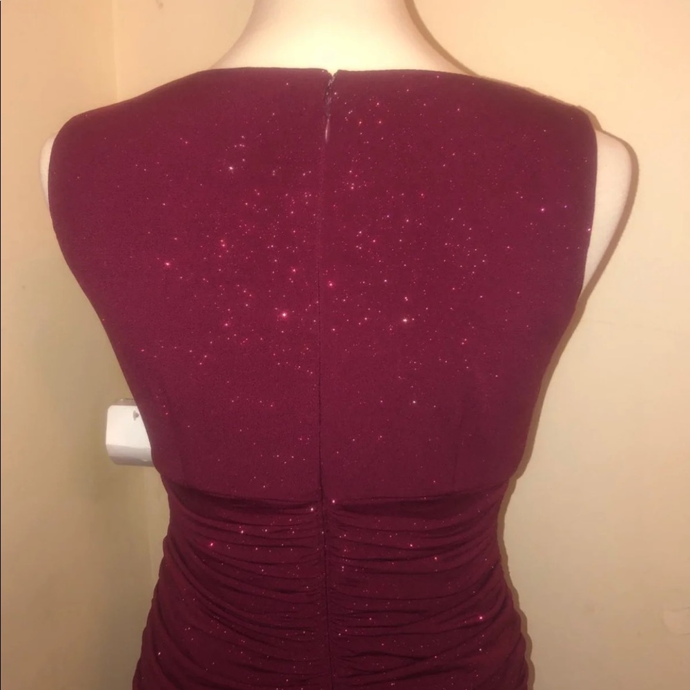 Maroon glittery dress Medium - Picture 4 of 8